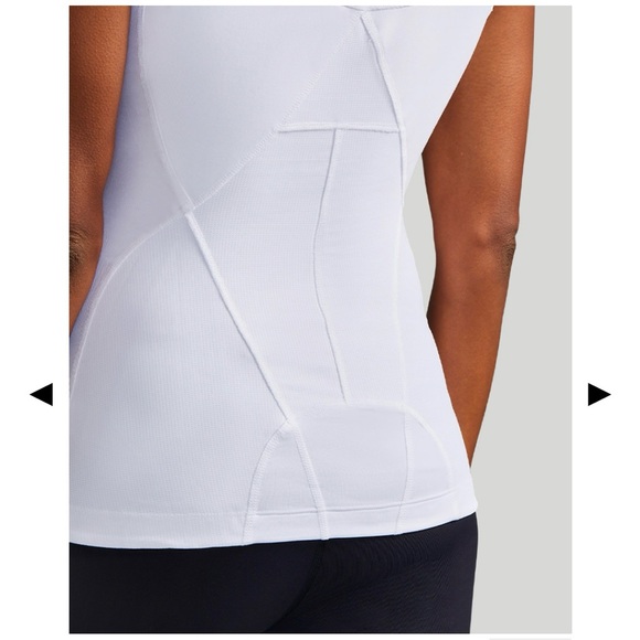 Tommie Copper Lower Back Support Tank Women White New - Picture 3 of 6